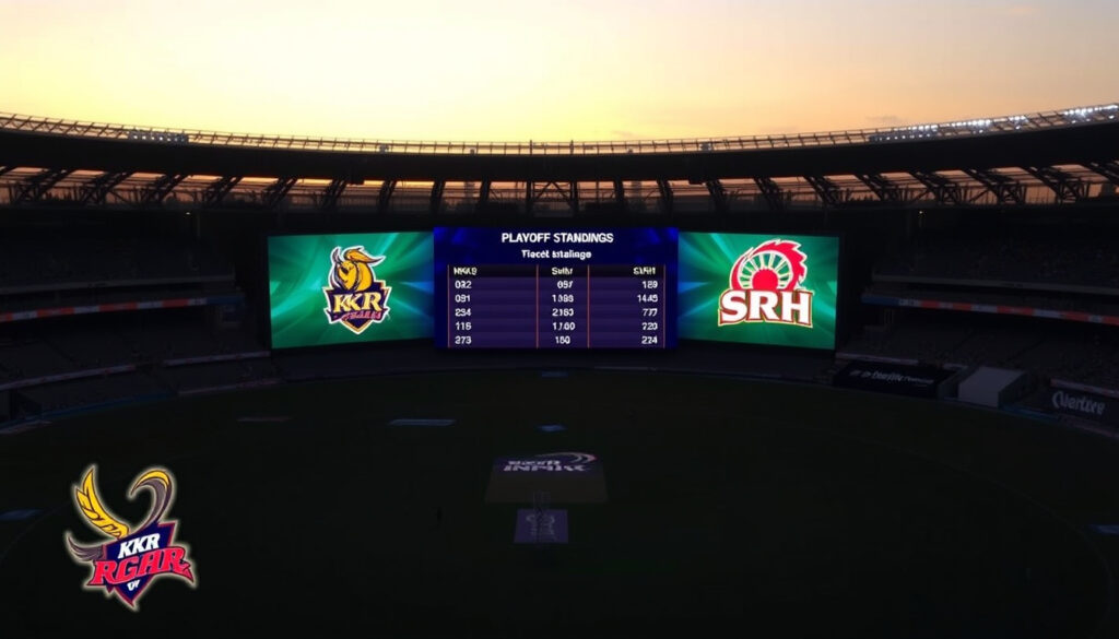 KKR vs SRH Standings 2026: Head-to-Head & Playoff Race